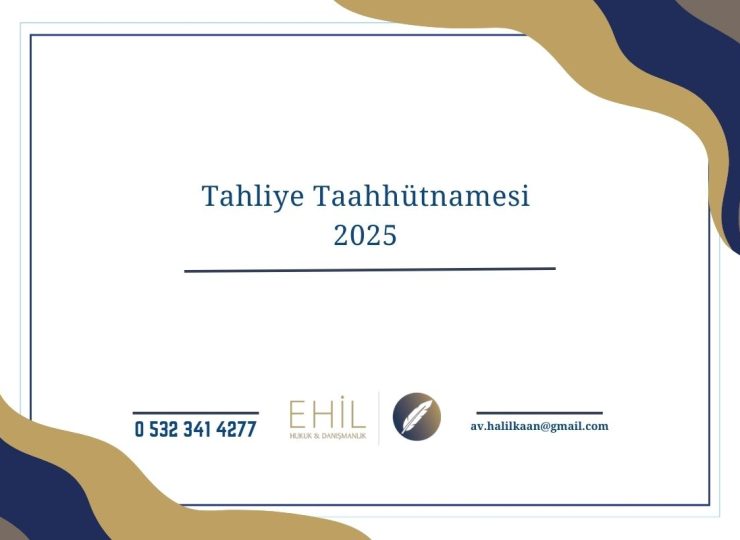 Tahliye Taahhütnamesi